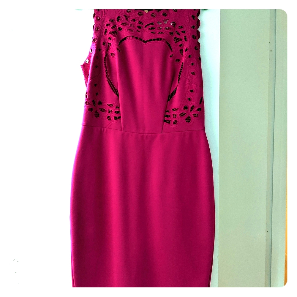 Hot pink dress